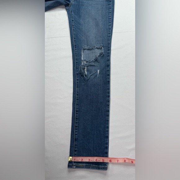 Levi’s 721 High Rise Skinny Distressed Jeans Size 27 - Picture 11 of 11
